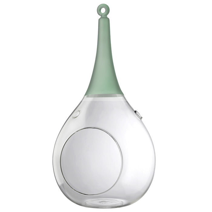 Taura grün groß Windlicht zum aufhängen Glas Hängedekoration – Teelichthalter / Teelichtglas – stilvolles Wohnaccessoire & De