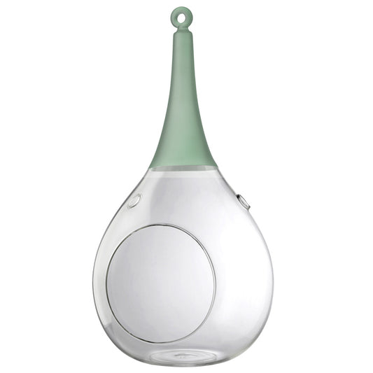 Taura grün groß Windlicht zum aufhängen Glas Hängedekoration – Teelichthalter / Teelichtglas – stilvolles Wohnaccessoire & De