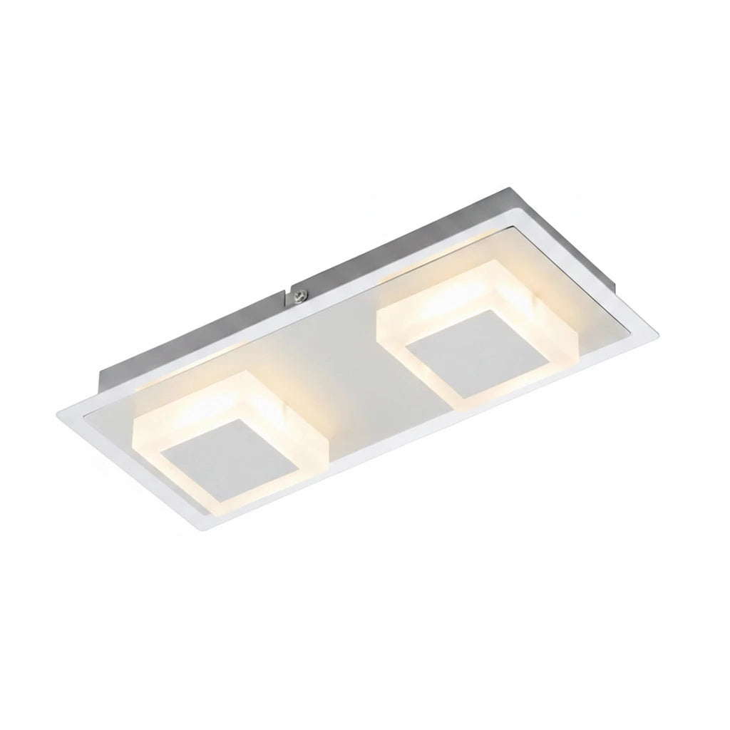 Kleine LED Wand- & Deckenleuchte Aufputz-Spot rechteckig – Deckenleuchte dimmbar