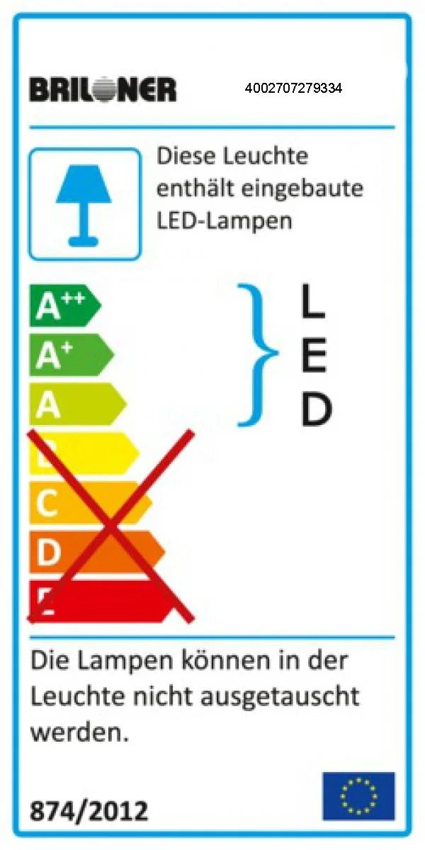 6W LED Unterbauleuchte 52cm Set Küchenleuchte Briloner 6467-066K Made in Germany