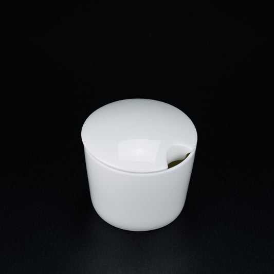 Zuckerdose mit Deckel aus Porzellan Weiß 0,25l – stilvolles Wohnaccessoire & Dekoartikel aus Europa