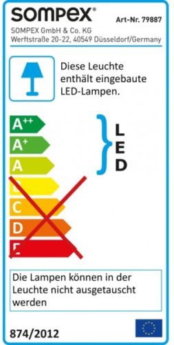 LED Bilderleuchte Tornado Edelstahl poliert