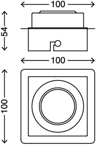 Kleine LED Wand- & Deckenleuchte Aufputz-Spot rund 10x10cm
