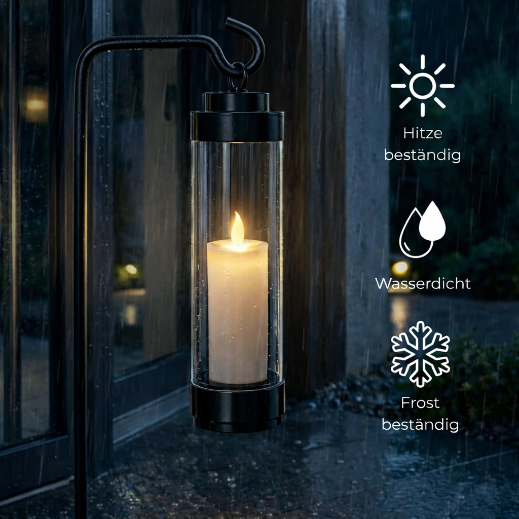stablaterne gartenlaterne mit erdspieß für led teelichter windlicht mit stab für blumenbeet grablampe wegeleuchte ohne strom elle schwarz klar 53183 sompex