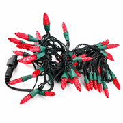 Die rote LED-Lichterkette mit 50 Lichtpunkten 