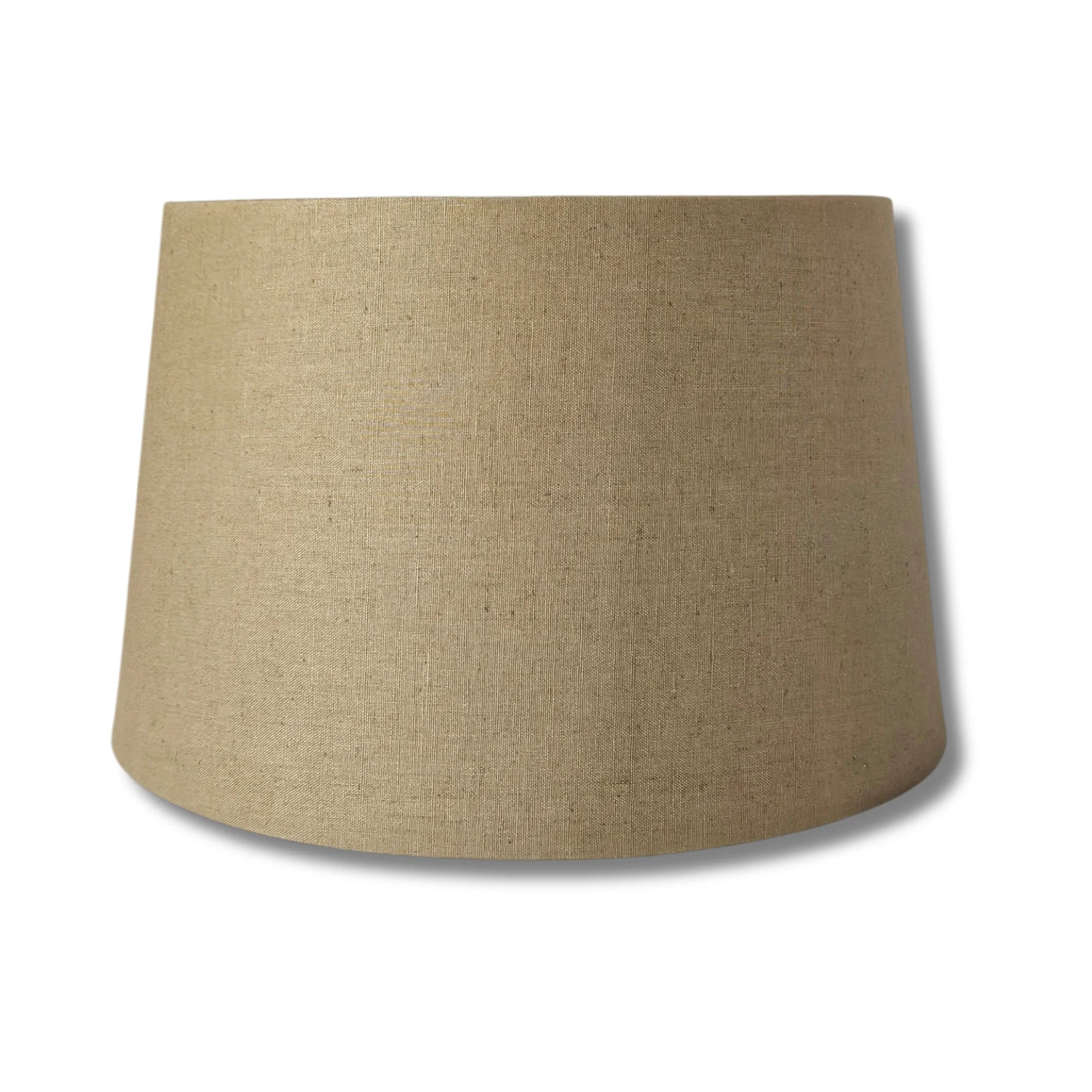 Brauner Baumwoll Lampenschirm 35 cm freigestellt