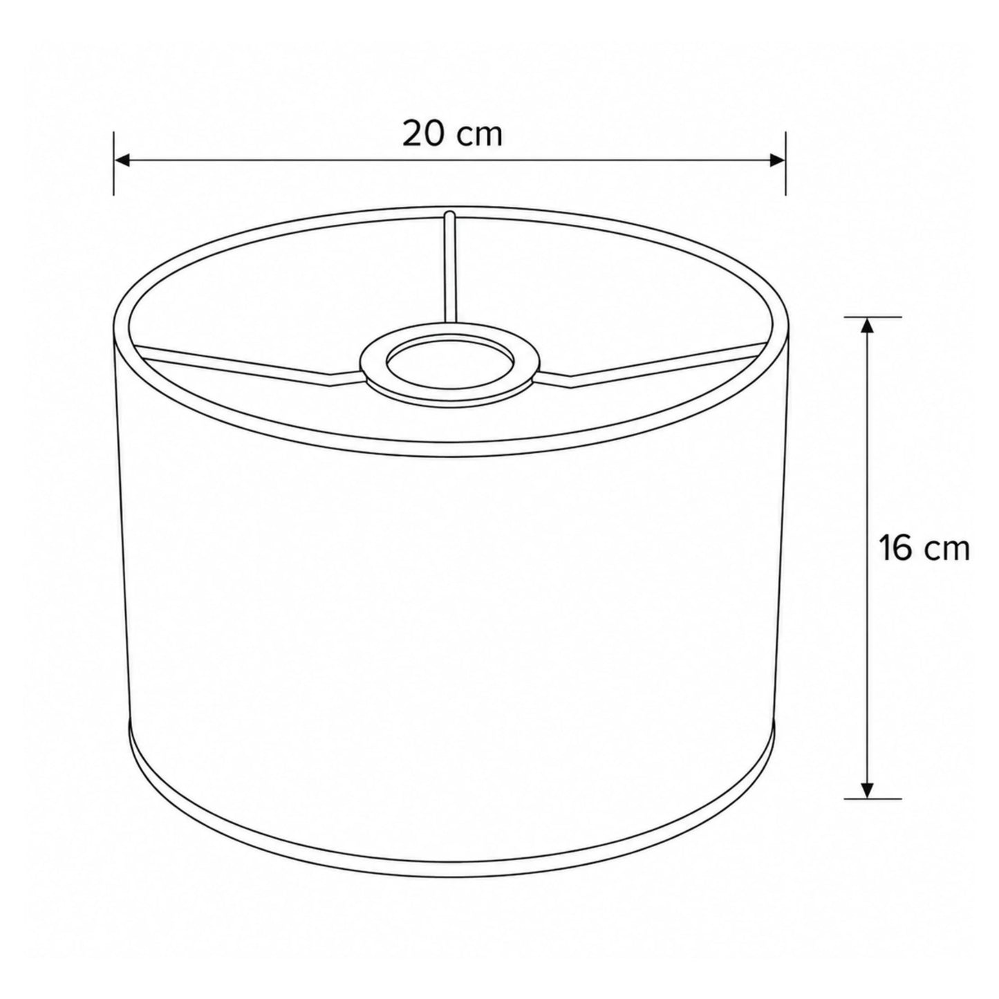 Lampenschirm MAIA in Kupfer – glänzender PVC-Schirm für E27, 20 cm