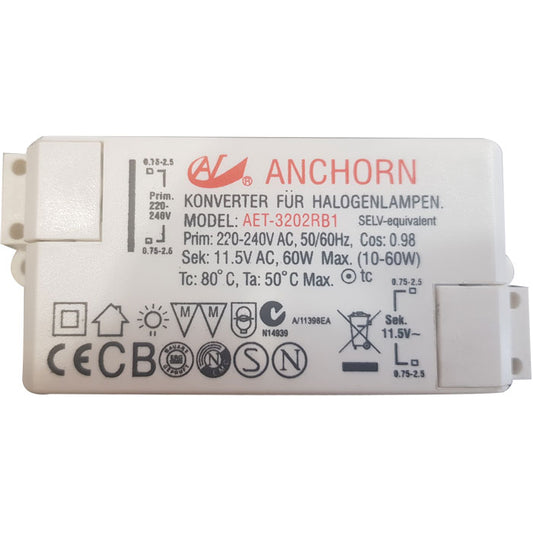 Elektronischer Transformator 60W 12V Halogen Trafo dimmbar ANCHORN – LED-Treiber dimmbar