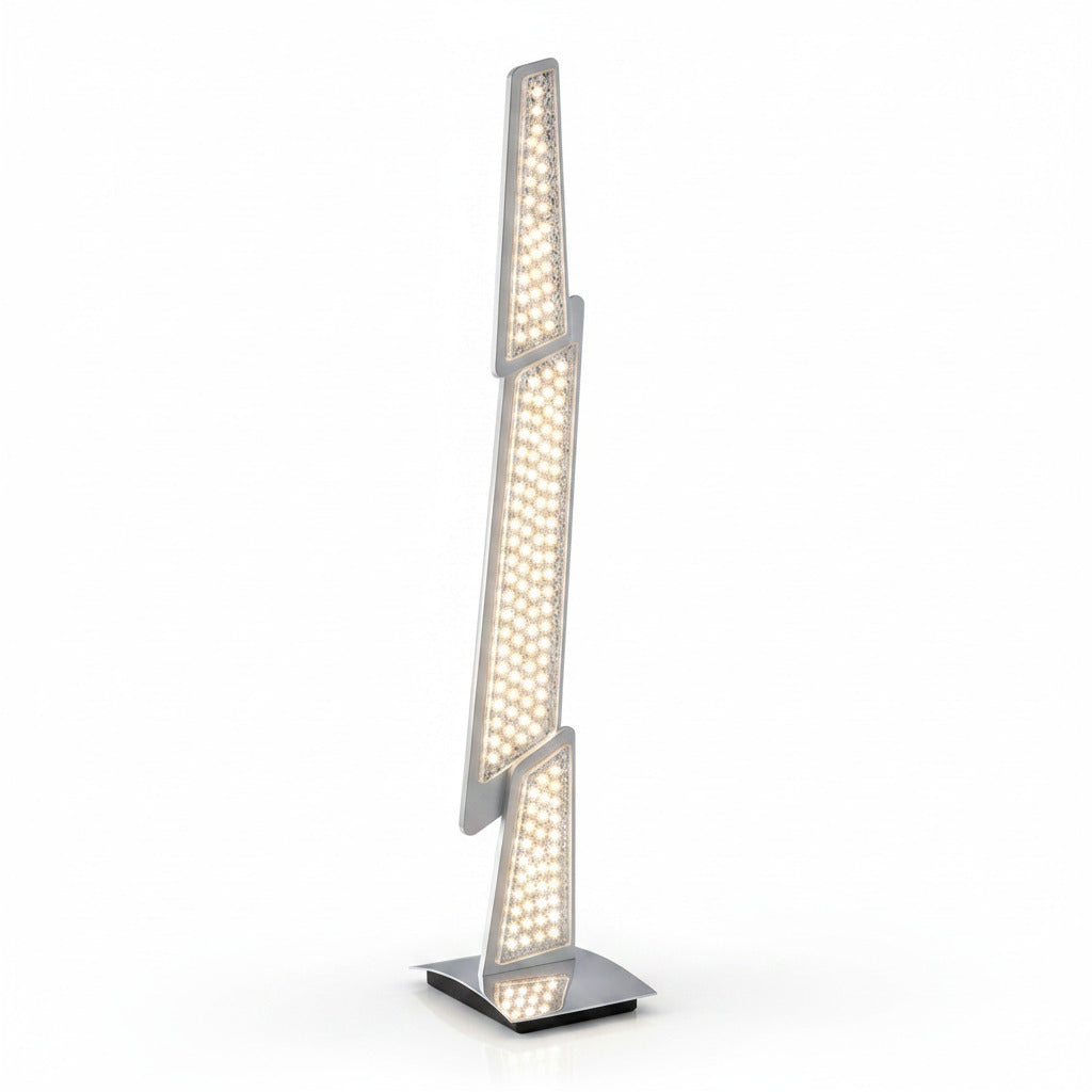 Ausgefallene Design LED Tischleuchte Spacy dimmbar 70cm – Tischlampe / Nachttischlampe / Hockerlampe – Stehleuchte dimmbar