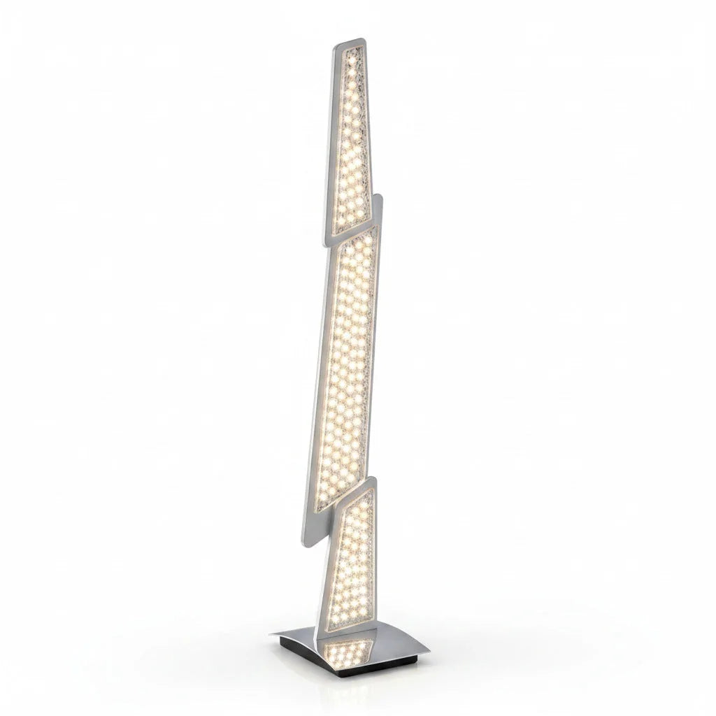 Ausgefallene Design LED Tischleuchte Spacy dimmbar 70cm – Tischlampe / Nachttischlampe / Hockerlampe – Stehleuchte dimmbar