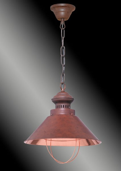 Retro Hängeleuchte Kupfer rund Copper Honsel – Pendelleuchte dimmbar, E27