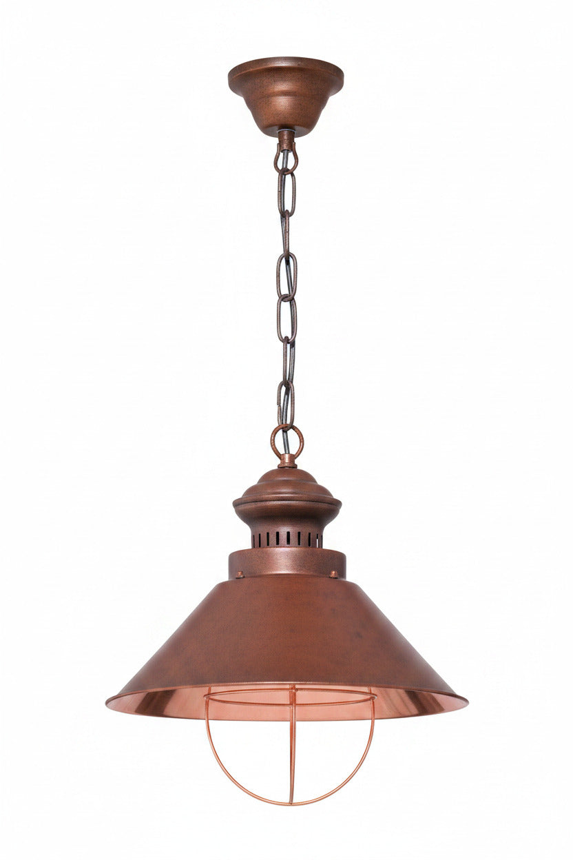 Retro Hängeleuchte Kupfer rund Copper Honsel – Pendelleuchte dimmbar, E27