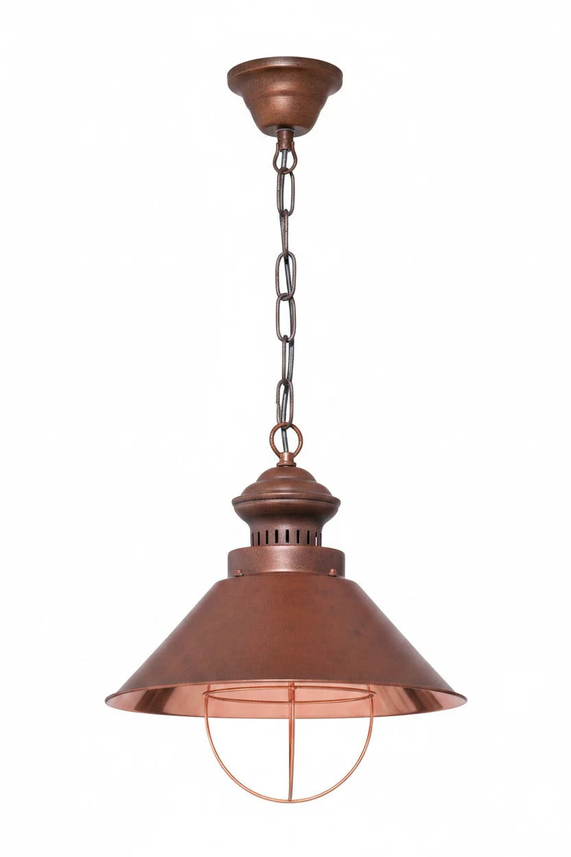Retro Hängeleuchte Kupfer rund Copper Honsel – Pendelleuchte dimmbar, E27