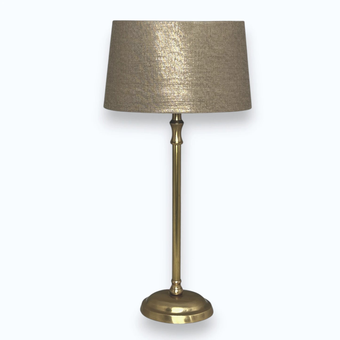 Lampenschirm E27 oval gold braun 24cm - Tuff Bronze