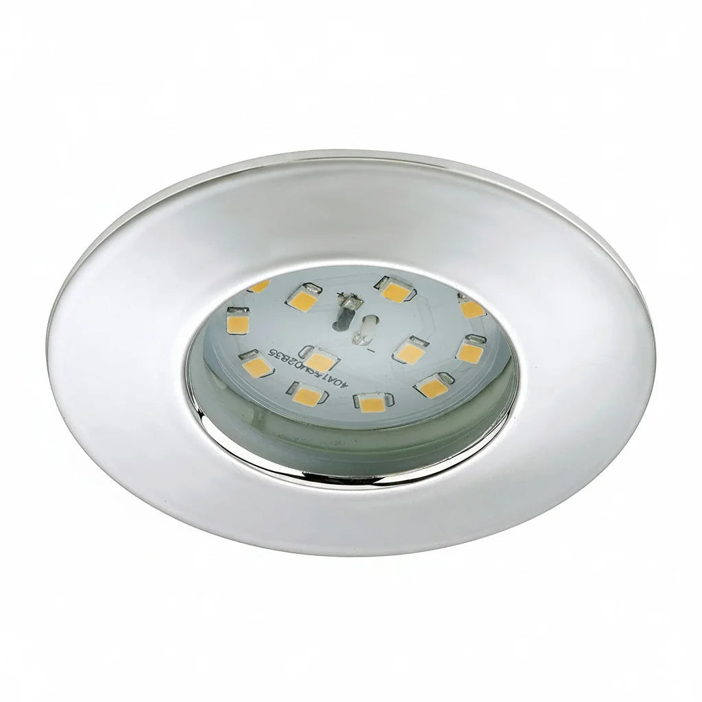 LED Einbauspot Chrom 5,5W dimmbar IP44 ultra slim – Einbaustrahler IP44, dimmbar, 75mm