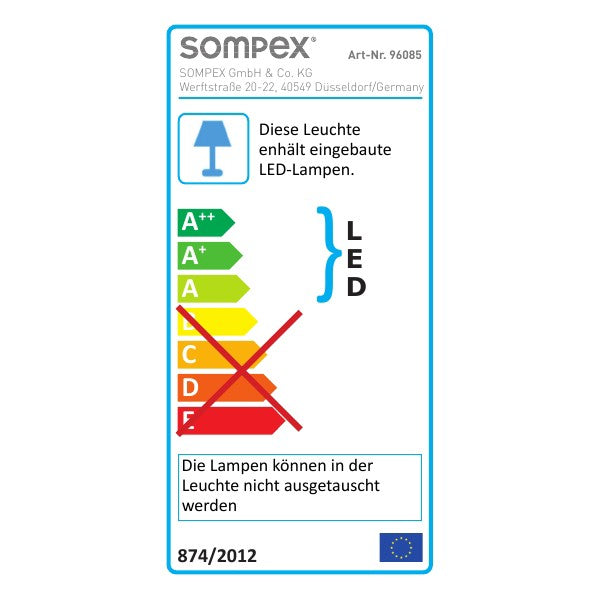 LED Wandleuchte für Bad 'London' 1-flg.