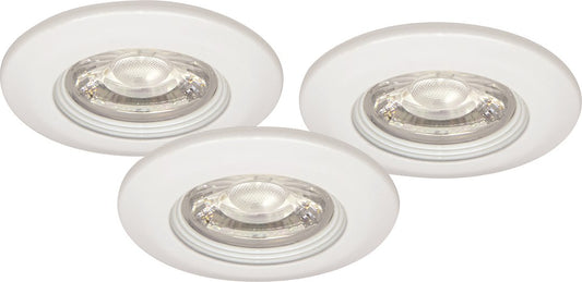 3er Set LED Einbau Spots dimmbar weiß 18,5W IP44 60mm MD-99 – Einbaustrahler IP44, dimmbar, 60mm