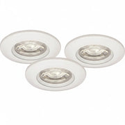3er Set LED Einbau Spots dimmbar weiß 18,5W IP44 60mm MD-99 – Einbaustrahler IP44, dimmbar, 60mm