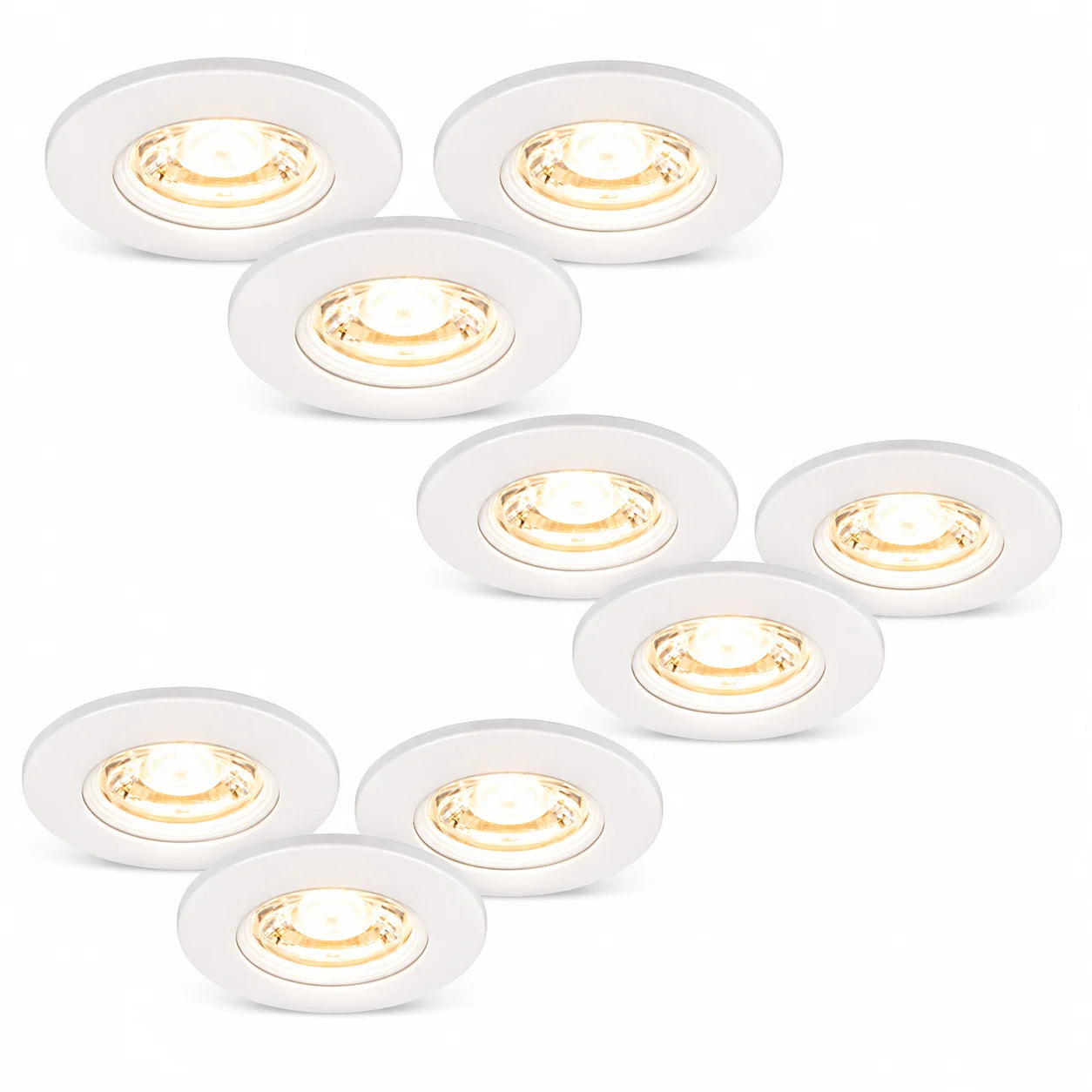 Das 9er Set LED Einbauspots MD-99 