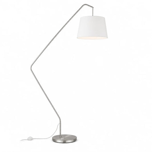 Design Bogenlampe DUBLIN 225 cm mit weißem Stoffschirm – von Villeroy & Boch