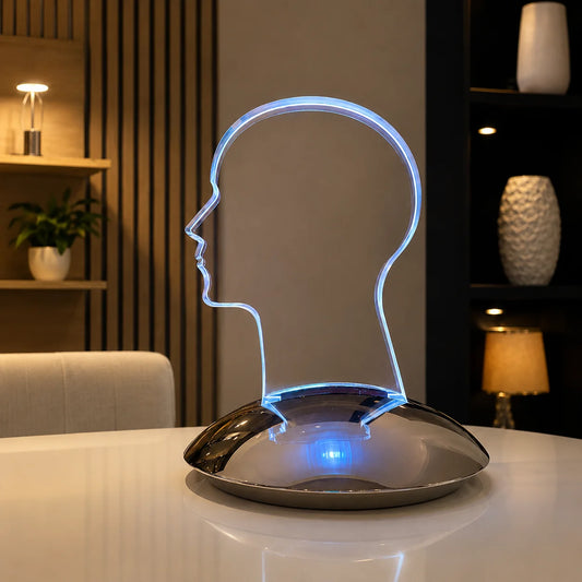 Sompex Head Design LED Tischlampe aus Acrylglas