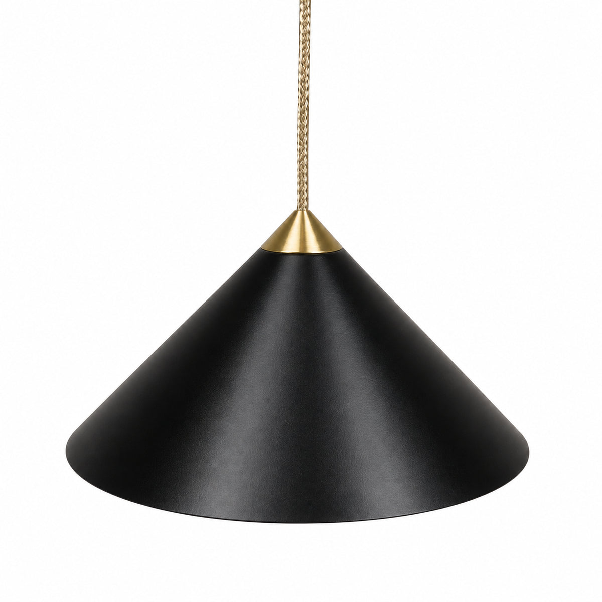 Kleine Design Pendelleuchte Schwarz, weiß & Messing Ø 10,7 cm – BRUCK MAX Via