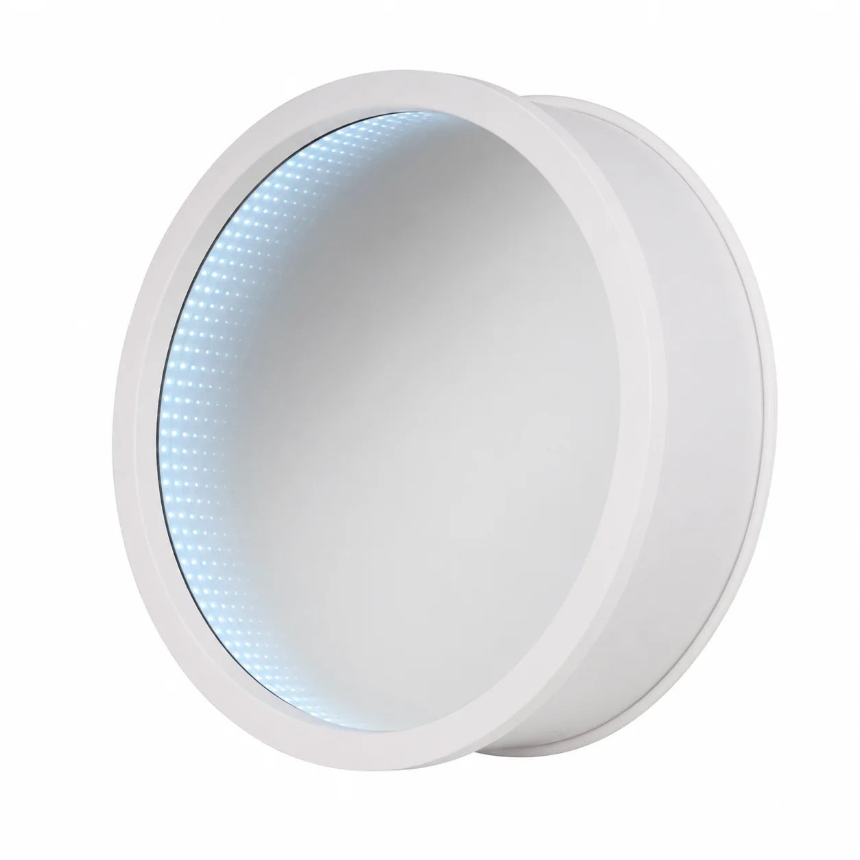 Dekorativer runder Wandspiegel mit LED-Beleuchtung