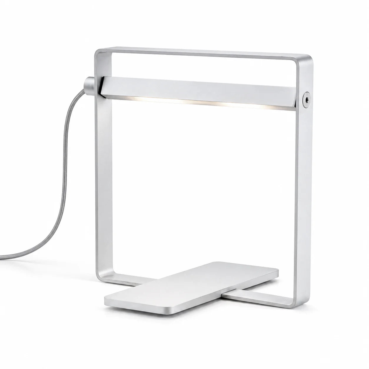 LED Tischlampe Oring 7W – Design-Schreibtischleuchte Weiß mit drehbarem Kopf