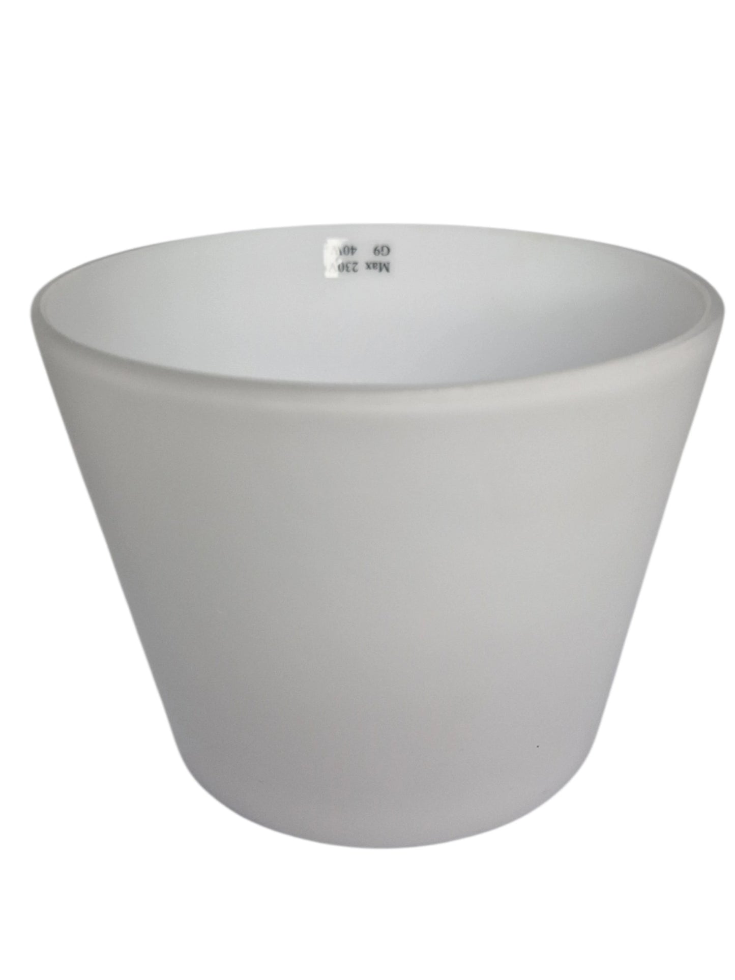 Lampenglas G9 Ersatzglas Loch 23mm weiß matt rund konisch 8cm 10cm Glasschirm Juppy 92074 92073 sompex 