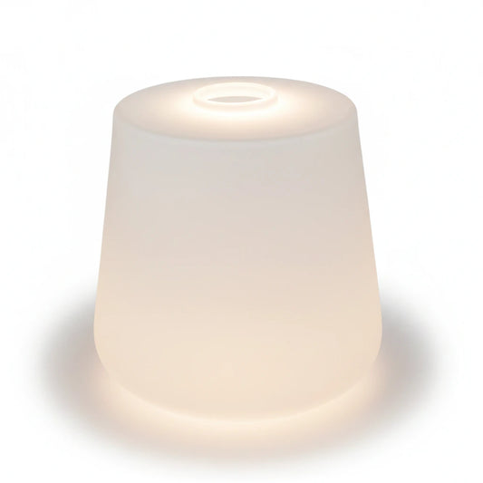 Lampenglas G9 Ersatzglas Loch 23mm weiß matt rund konisch 8cm 10cm Glasschirm Juppy 92074 92073 sompex 