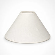 Lampenschirm Creme konisch 30 cm aus Baumwollstoff-Front