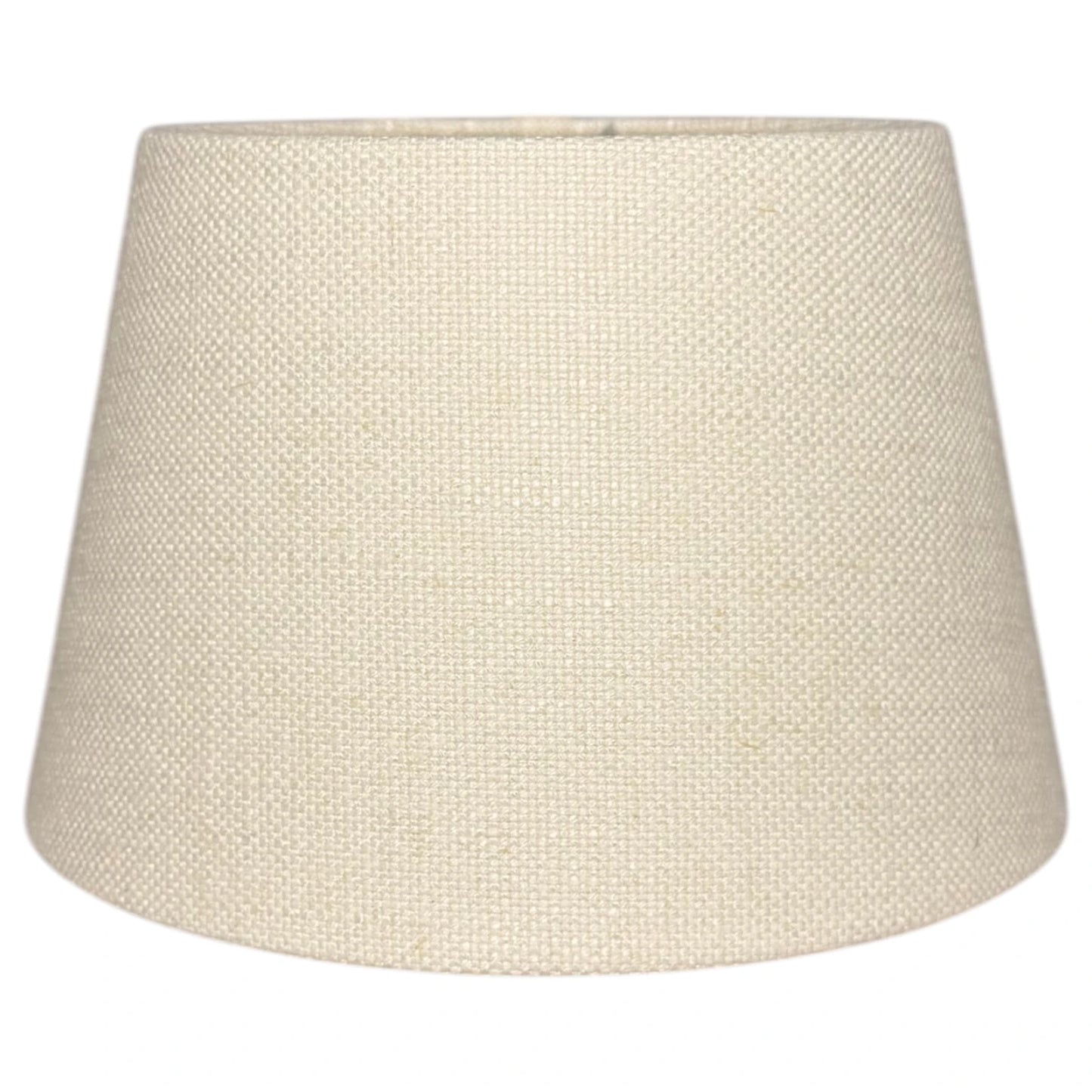 Konischer Lampenschirm in Lever Taupe aus Stoff, Frontansicht