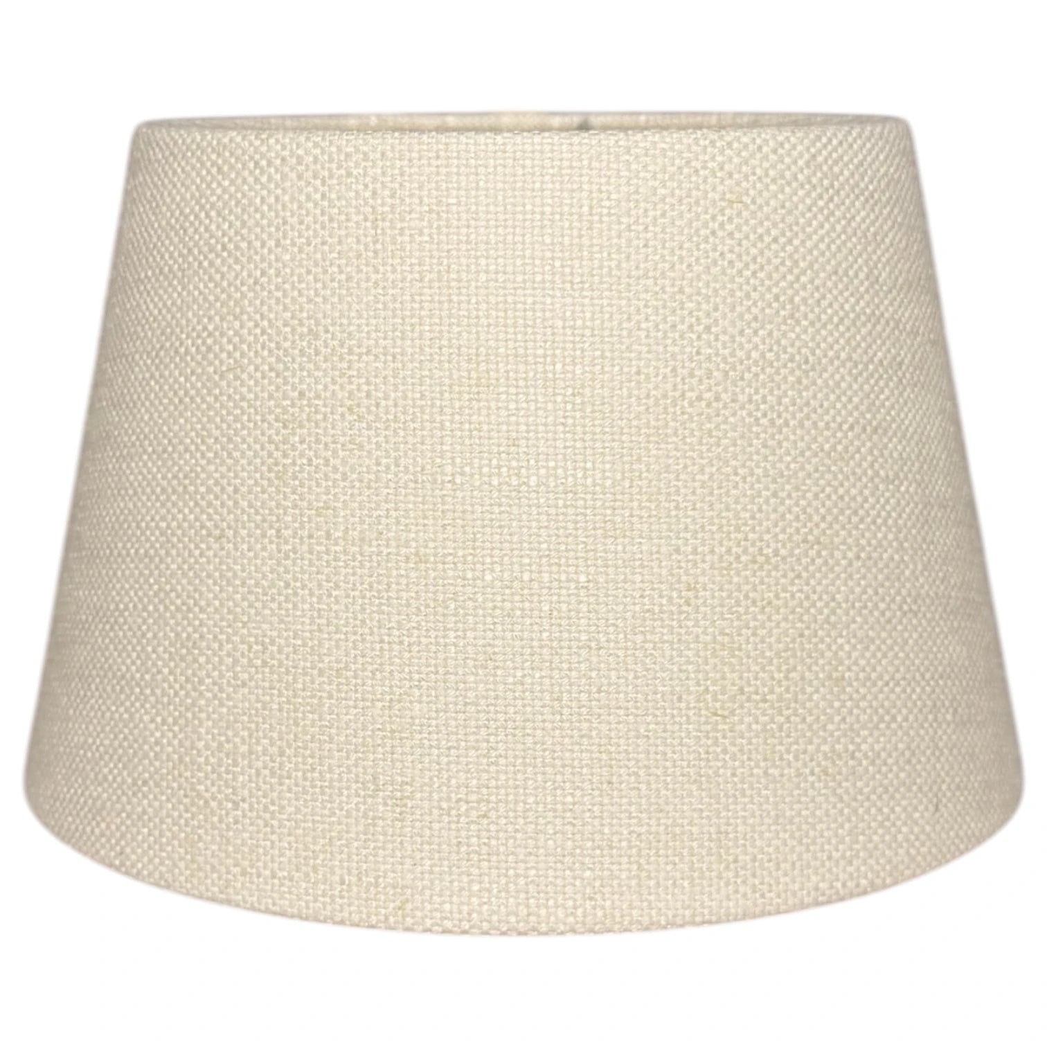 Konischer Lampenschirm in Lever Taupe aus Stoff, Frontansicht