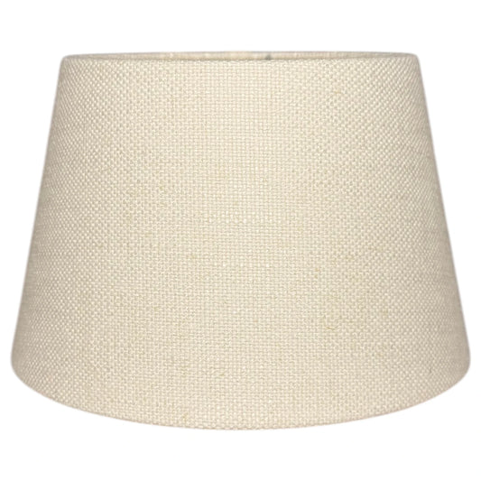 Konischer Lampenschirm in Lever Taupe aus Stoff, Frontansicht