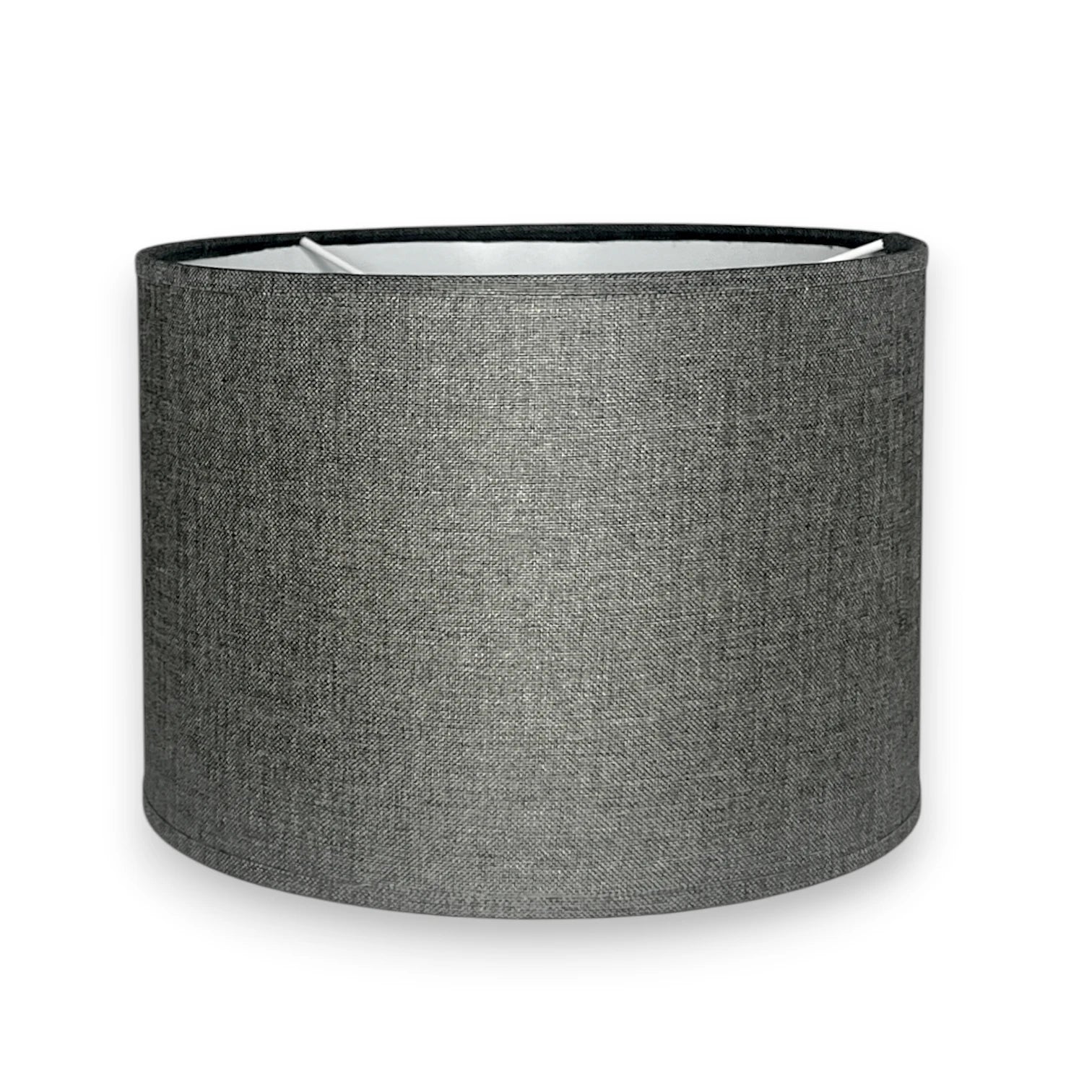 Grau Lampenschirm von Light & Living aus strukturiertem Stoff