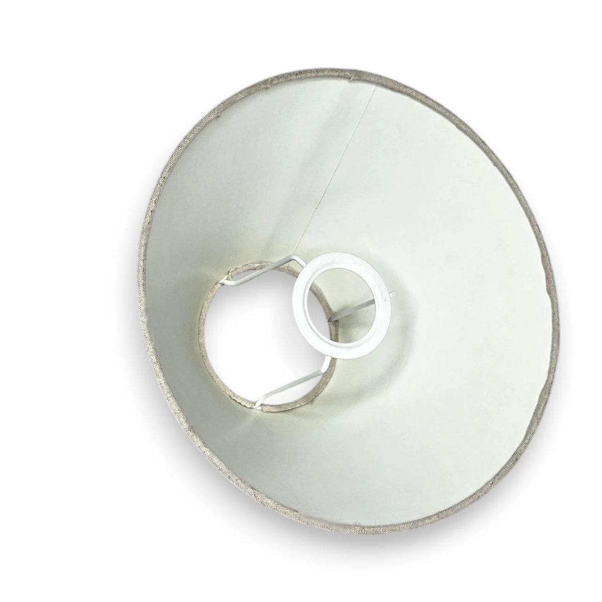 Stofflampenschirm Für Stehlampe Leinen Lampenschirm Für Tisch- Und Stehlampe – Rund, Beige, Durchmesser 30 Cm, Höhe 20 Cm, Für E27 Fassung – Schlicht, Modern, Für Wohn- Und Schlafzimmer