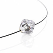 Leuchtende Halskette – Bicone (geschliffen) – Weiß – Swarovski® Elements