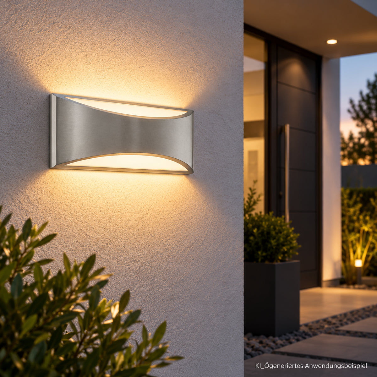 EGLO VOLPINO Außenleuchte 840 Lumen 3000K mit Up Down Licht