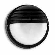 Relco Außenwandleuchte Schwarz rund – E27, IP44, Ø 19 cm