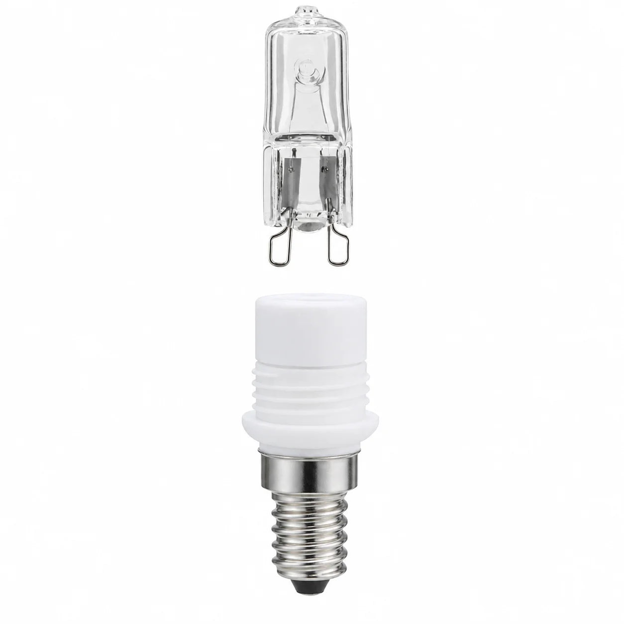E14 Fassung mit Gewinde Adapter zu G9 inkl. Leuchtmittel 20 W Paulmann 549.19 Sockelset