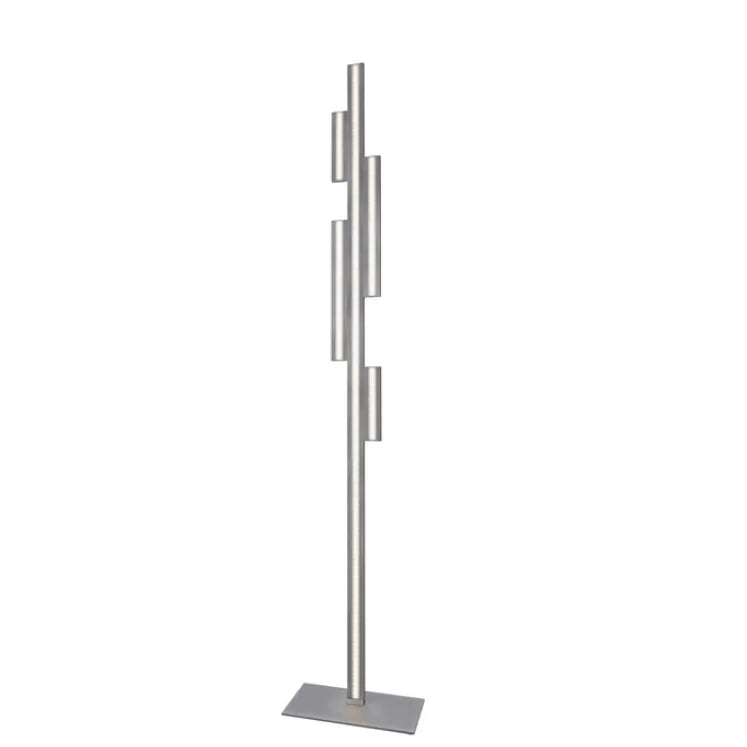 LED Stehlampe Empire dimmbar 152cm Alu gebürstet Stehleuchte, Standleuchte – Tischlampe / Tischleuchte / Nachttischlampe – St