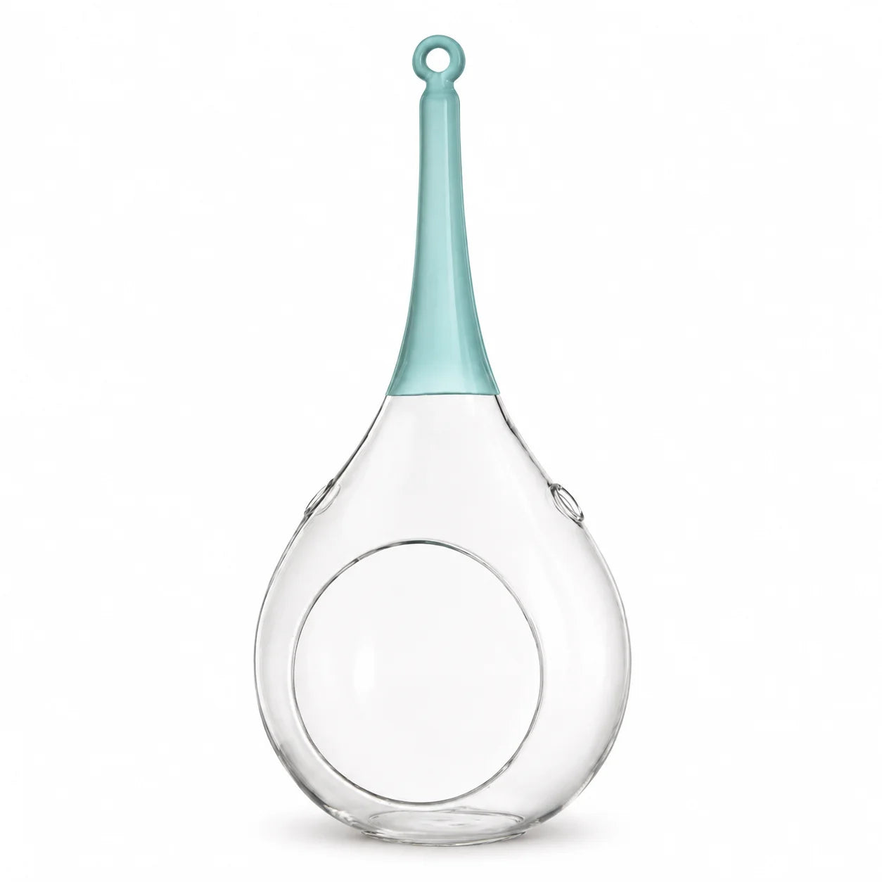 Sompex Taura Hängewindlicht Blau – Mundgeblasenes Glas – 8,5 × 15 × 30 cm