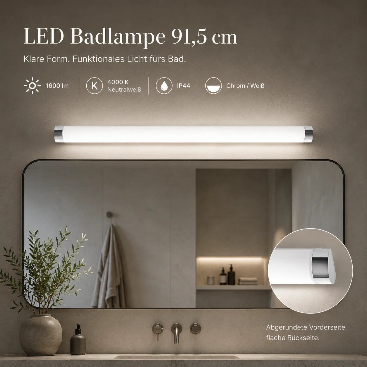 LED Badlampe 91,5 cm IP44
