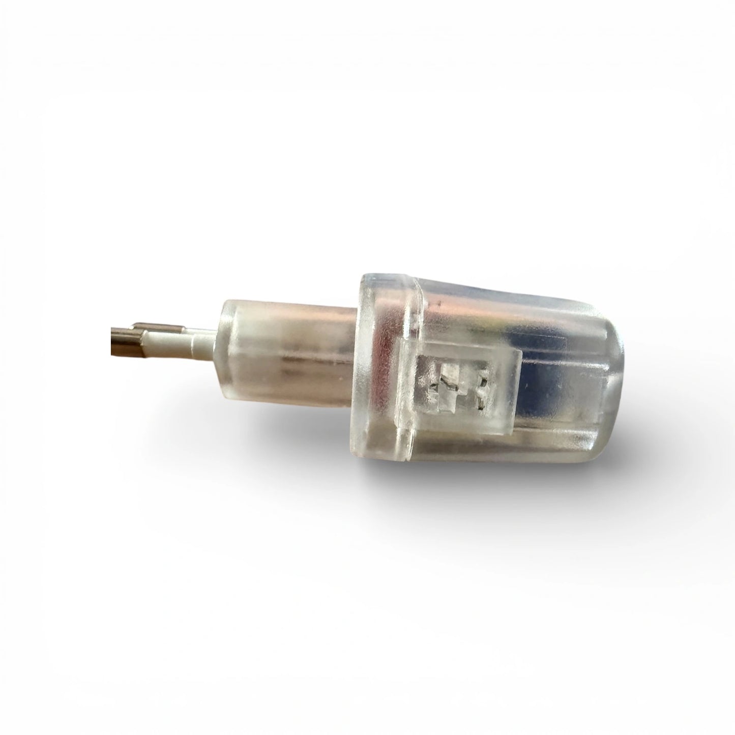 Seitenansicht HSP7-12V Steckertrafo 12V 7W transparent EU Plug