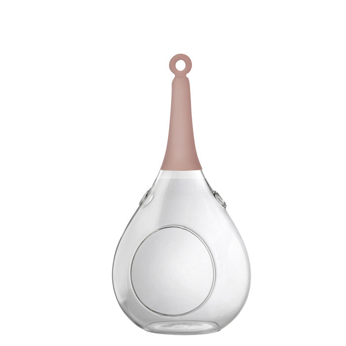 Taura rosa pink klein Windlicht zum aufhängen Glas Hängedekoration – Teelichthalter / Teelichtglas – stilvolles Wohnaccessoir
