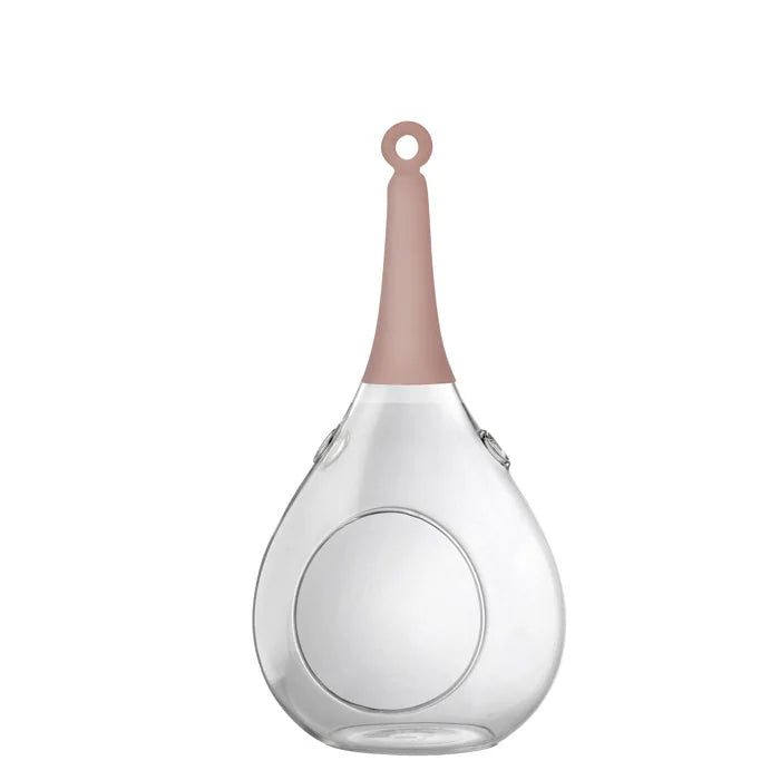 Taura rosa pink klein Windlicht zum aufhängen Glas Hängedekoration – Teelichthalter / Teelichtglas – stilvolles Wohnaccessoir