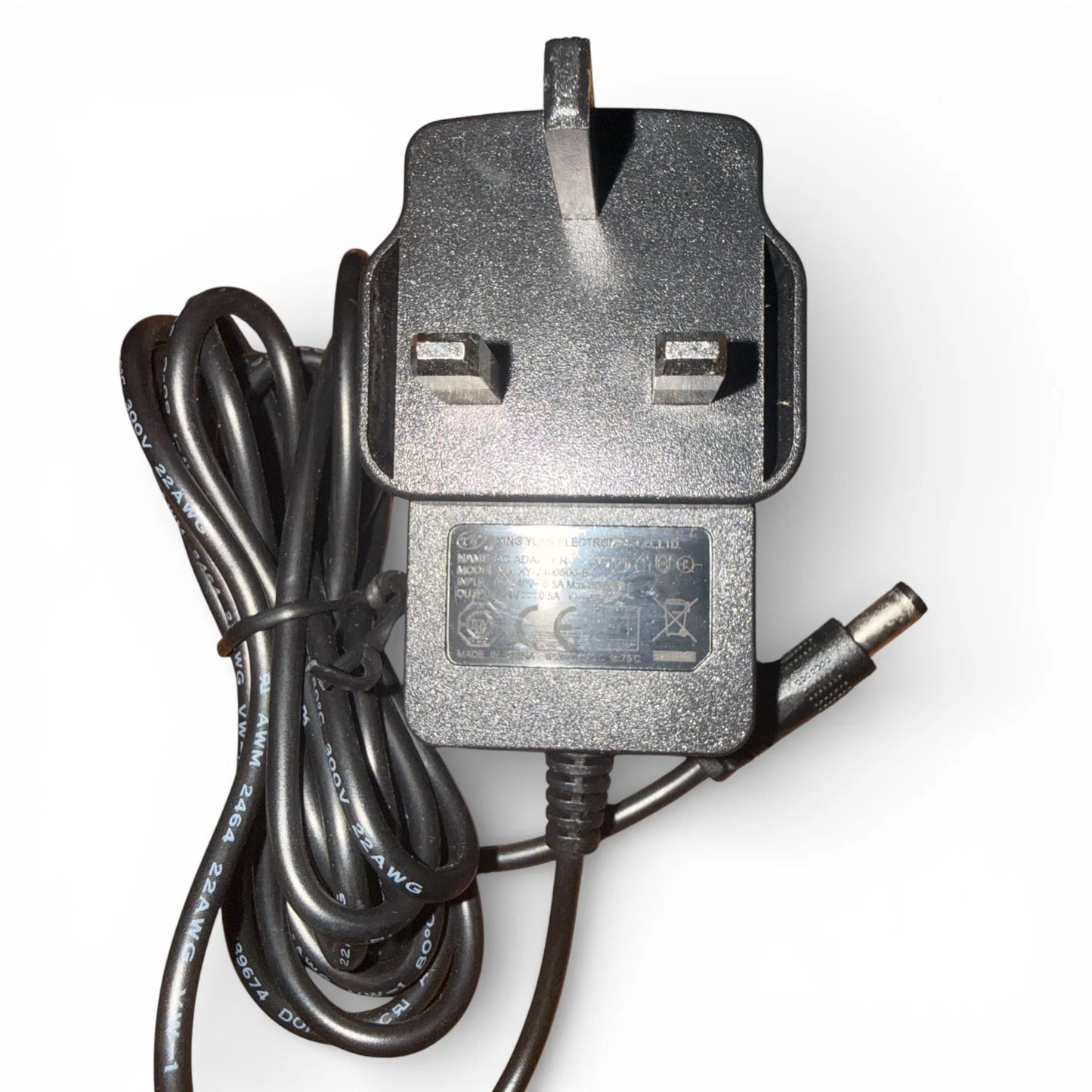 XING YUAN AC Adapter XY-2400500-B 24V 500mA 12W UK Typ G 5,5x2,1mm