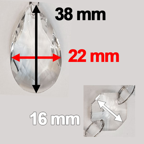 Ersatz Kristalle Kronleuchter Lüsterkristalle