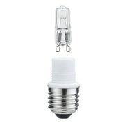 E27 Fassung mit Gewinde Adapter zu G9 inkl. Leuchtmittel 33W Paulmann 549.17 Sockelset