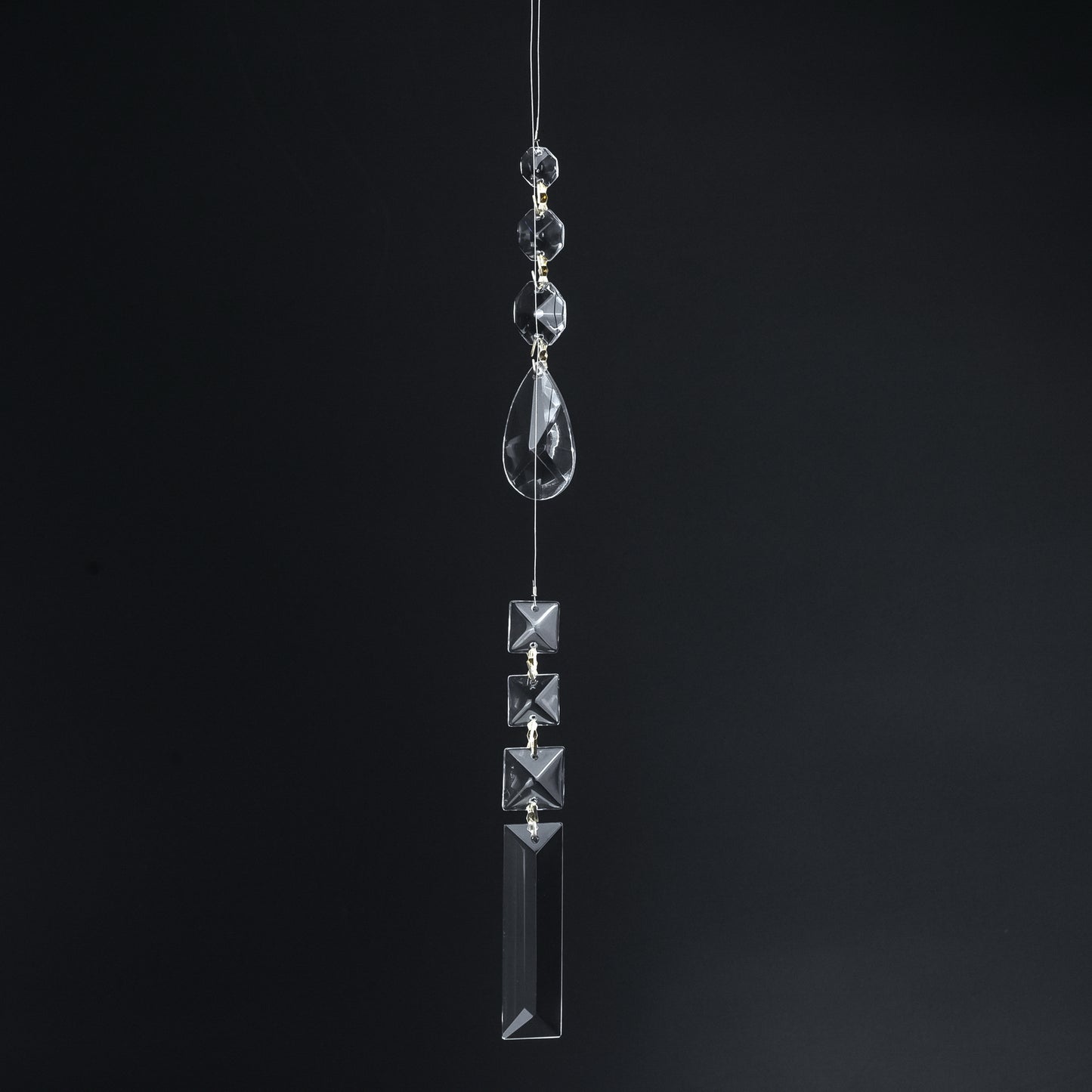 Anhänger Tropfen Kristallglas Ketten Lüster Behang für Kronleuchter beidseitig